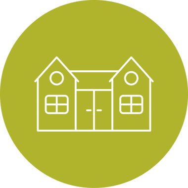 Ev simgesinin vektör illüstrasyonu