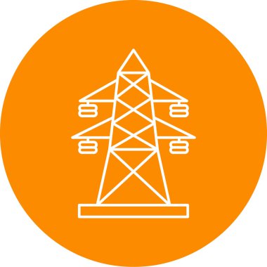 Elektrik gücü için illüstrasyon simgesi