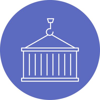 Modern vinç simgesinin vektör çizimi