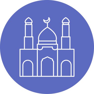 Cami. Web simgesi basit illüstrasyon