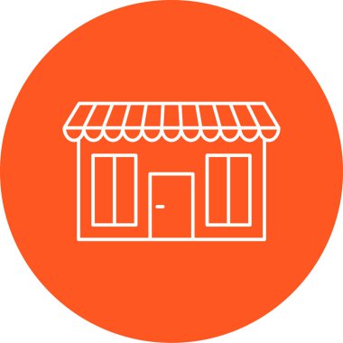 dükkan simgesi vektör illüstrasyonu