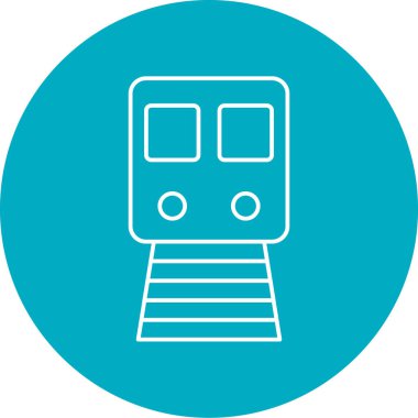 tren simgesi vektör illüstrasyonu