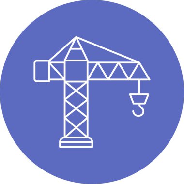 İnşaat vinç simgesi. vektör çizim