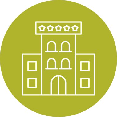 Modern yapı simgesinin vektör illüstrasyonu