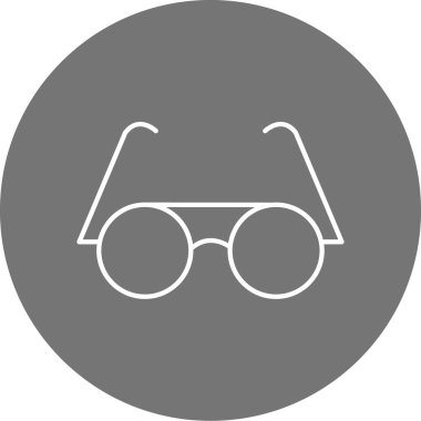 Gözlük. Web simgesi vektör illüstrasyonu