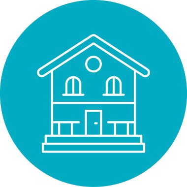 Modern ev simgesinin vektör illüstrasyonu