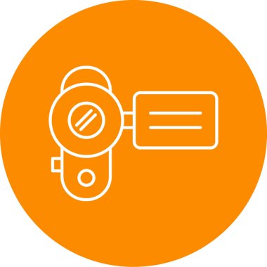 Kamera modern simgesinin vektör illüstrasyonu