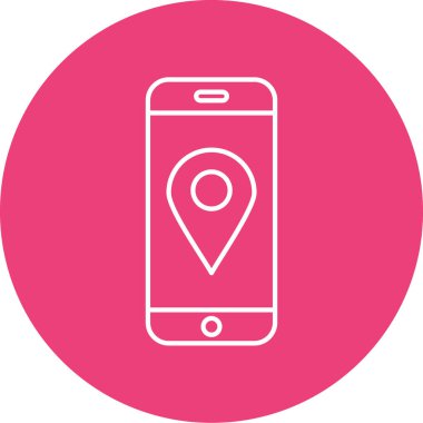 Modern mobil uygulama simgesinin vektör çizimi