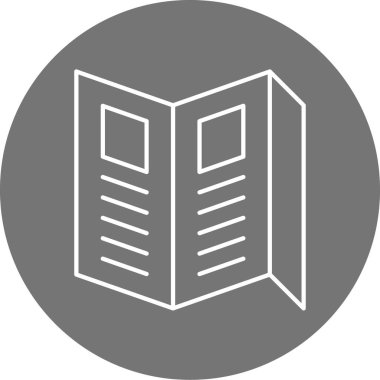 Kitap. Web simgesi basit illüstrasyon