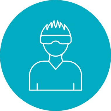 İnsan simgesinin vektör illüstrasyonu