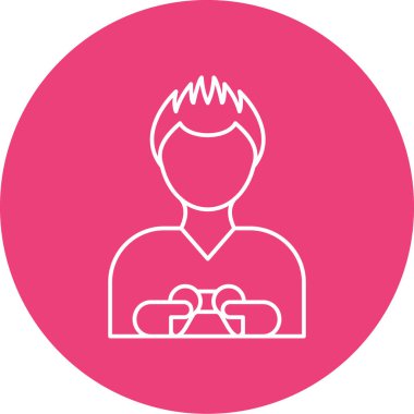 Man vektör simgesi modern basit illüstrasyon