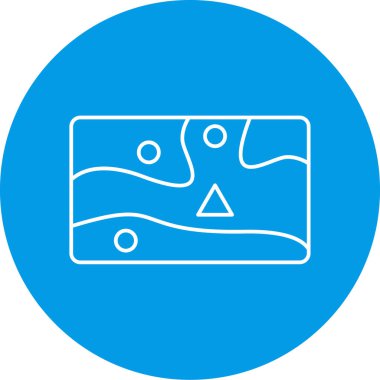 vektör haritası simgesi, resimleme