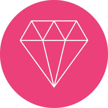 Elmas simgesi vektör illüstrasyonu