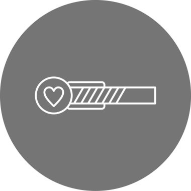 Kalp. Web simgesi basit tasarım