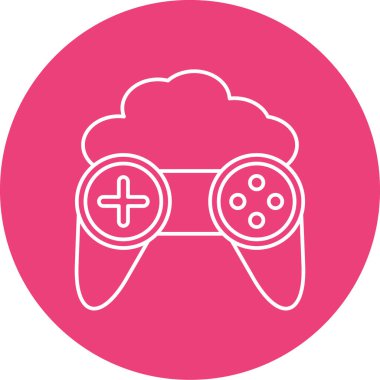 Oyun modern simgesinin vektör illüstrasyonu