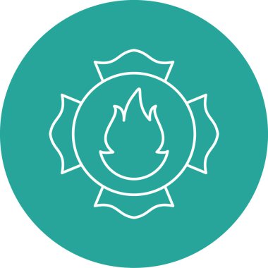 Ateş simgesinin vektör illüstrasyonu