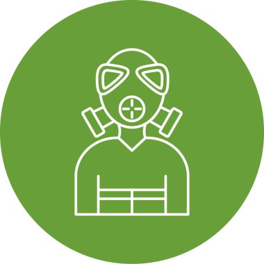 maske simgesi vektör illüstrasyonu