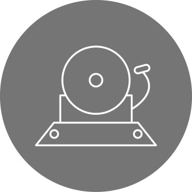 Alarm simgesinin vektör çizgisi simgesi