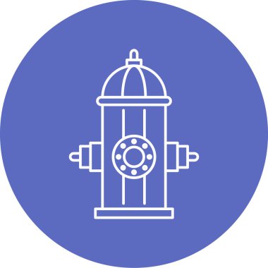 Bir yangın musluğu simgesinin vektör çizimi