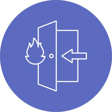 Bir ateş simgesinin vektör illüstrasyonu