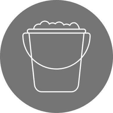 kova simgesinin vektör illüstrasyonu