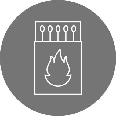 Web simgesi için ateş vektör illüstrasyonu