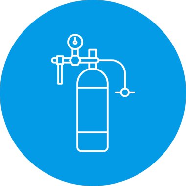 Soyut arkaplanda izole edilmiş yangın söndürme simgesi