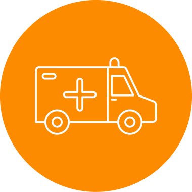 Ambulans simgesinin vektör çizimi