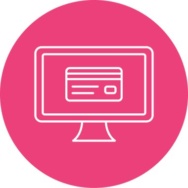 vektör lcd simgesi illüstrasyonu