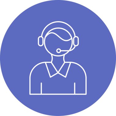 Çağrı merkezi ikon vektör illüstrasyonu