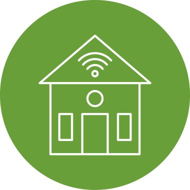 Ev web simgesinin vektör illüstrasyonu