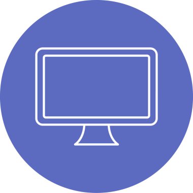 Bilgisayar. Web simgesi basit illüstrasyon