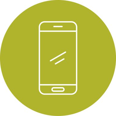 Cep telefonu simgesi, vektör illüstrasyonu