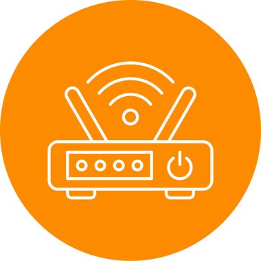 modem simgesi, vektör illüstrasyonu