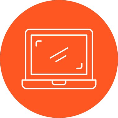 Bilgisayar simgesinin vektör illüstrasyonu