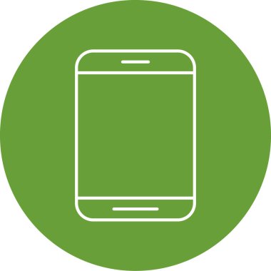 Cep telefonu simgesi, vektör illüstrasyonu