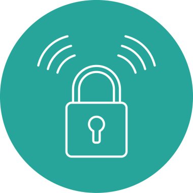 Güvenlik simgesi, vektör çizimi