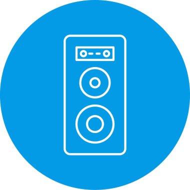 Konuşmacı. Web simgesi vektör illüstrasyonu