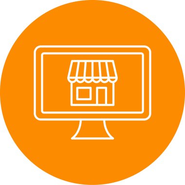 vektör mağaza simgesi çizimi