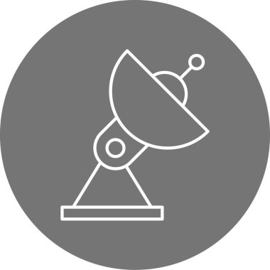 Uydu anteni. Basit resimleme