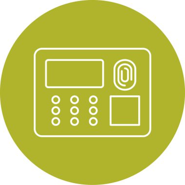 ATM 'de. Web simgesi basit illüstrasyon