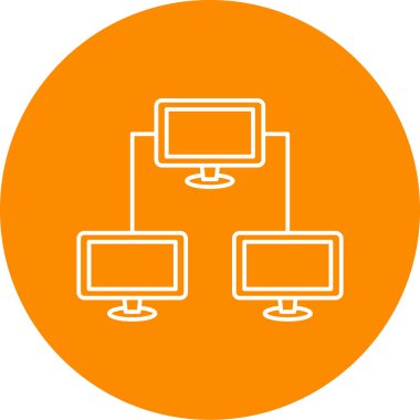 Ağ vektör satırı simgesi