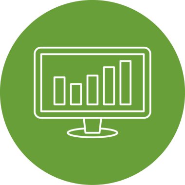vektör lcd simgesi illüstrasyonu