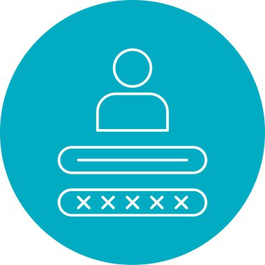 İnsanların vektör simgesi çizimi