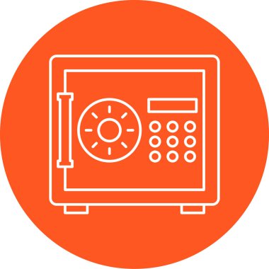 Güvenli simge, vektör illüstrasyonu