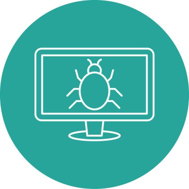 vektör lcd simgesi illüstrasyonu