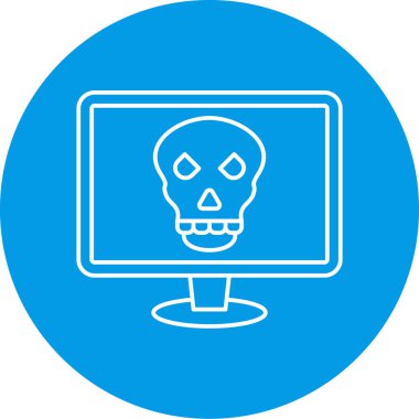 Bilgisayar simgesinin vektör illüstrasyonu