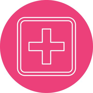 Hastaneye yatır. Basit resimleme