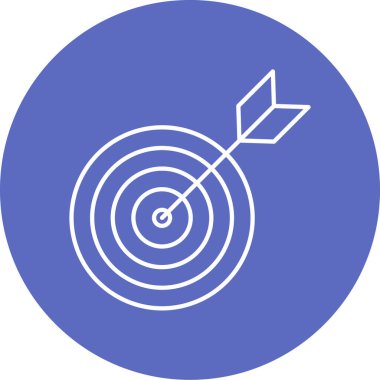 Hedef. Web simgesi basit illüstrasyon