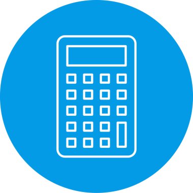 hesap makinesi simgesi vektör illüstrasyonu